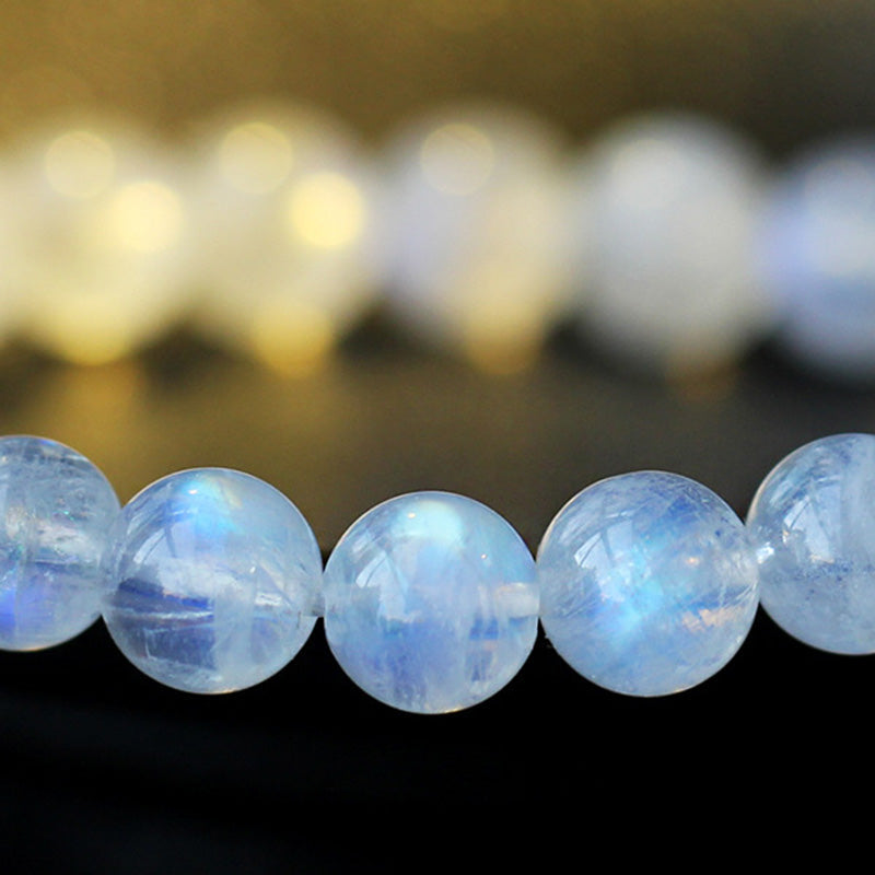 Buddha Stones Moonstone Calm Healing Positive Bracelet Bracelet BS 16