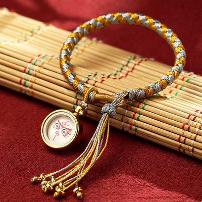 Buddha Stones Handmade Tibetan Five God Of Wealth Dragon Scale Rope Luck Braid Bracelet Bracelet BS 7