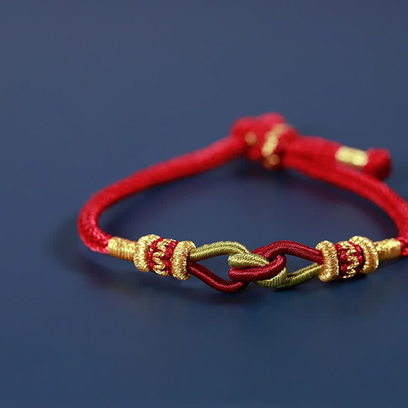 Buddha Stones Handmade Knotting Faith Strength Braid String Bracelet Bracelet BS 2