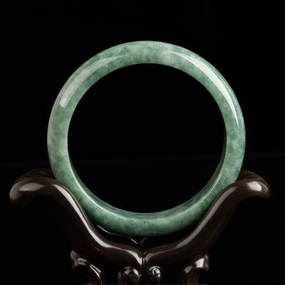 Buddha Stones Natural Jade Luck Wealth Bangle Bracelet Bracelet BS 1