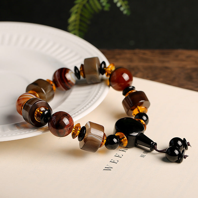 Buddha Stones Natural Sardonyx Luck Bracelet Bracelet BS 2
