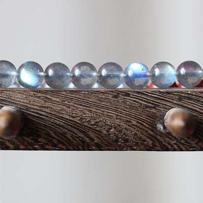 Buddha Stones Natural Moonstone Cinnabar Calm Positive Phone Decoration Decorations BS 10