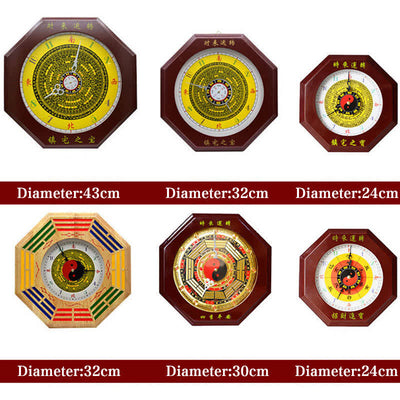Buddha Stones Feng Shui Bagua Map Balance Energy Map Wall Clock Bagua Map BS 27