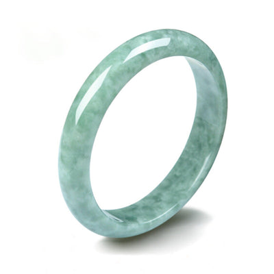 Buddha Stones Natural Jade Prosperity Bangle Bracelet Bracelet BS 4