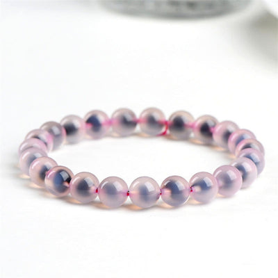 Buddha Stones Natural Colorful Candy Agate Harmony Strength Bead Bracelet Bracelet BS Pink Candy Agate 10mm(19 Beads)