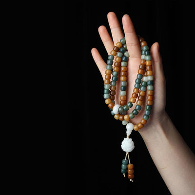 Collier-bracelet Mala harmonie Lotus Bodhi Foviel