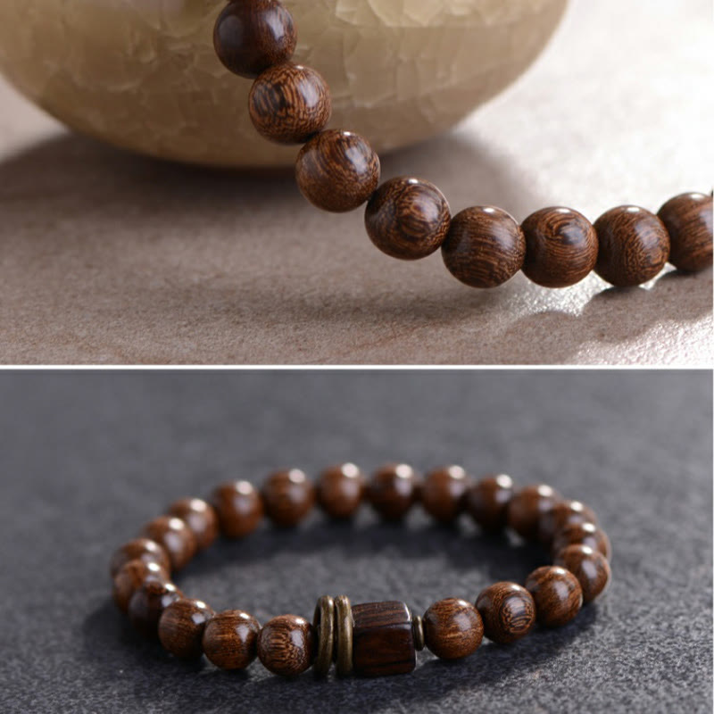Buddha Stones Phoebe Zhennan Wood Spirituality Bracelet Bracelet BS 8