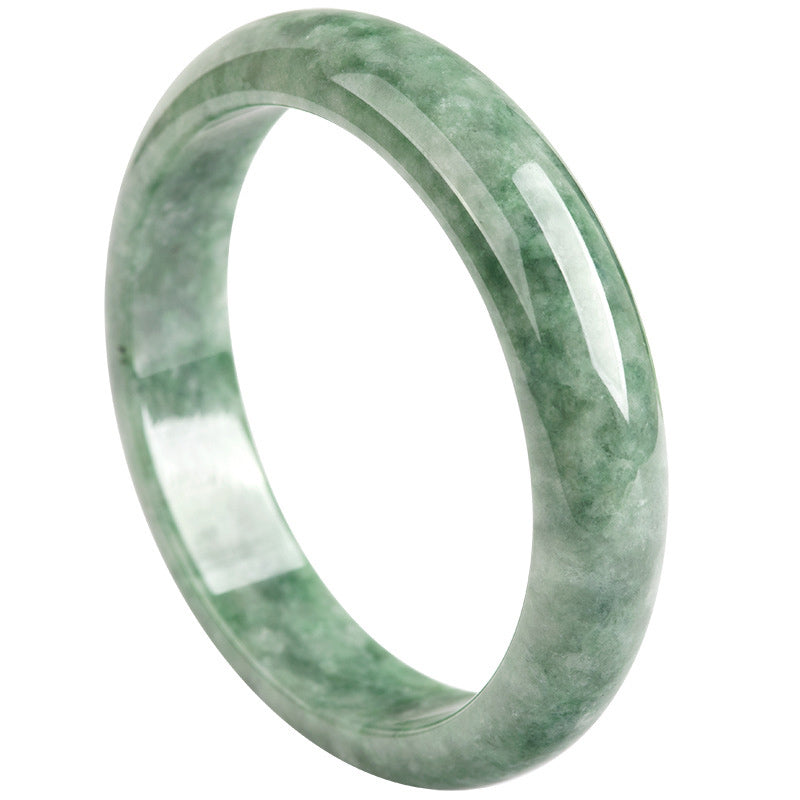 Buddha Stones Natural Jade Luck Wealth Bangle Bracelet Bracelet BS 8