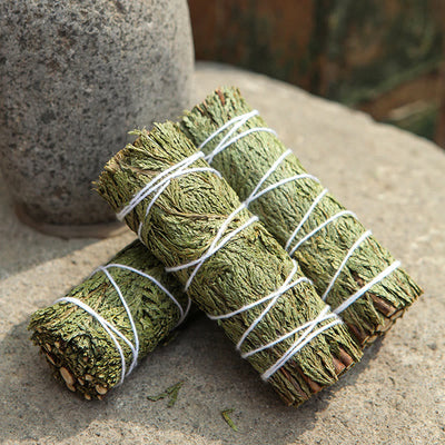 Buddha Stones Cedar Smudge Stick for Home Cleansing Incense Meditation and Rituals Cedar Sticks Incense Wands Incense BS 7