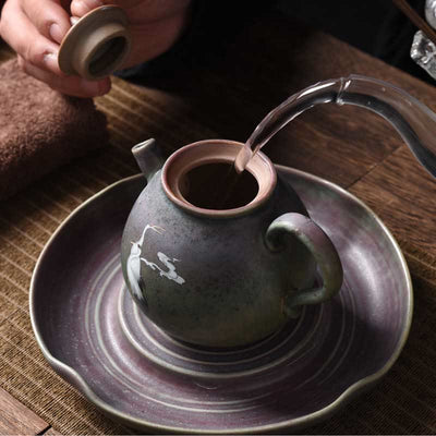 Buddha Stones White Crane Cloud Chinese Gongfu Tea Ceramic Kung Fu Teapot Teapot BS 11