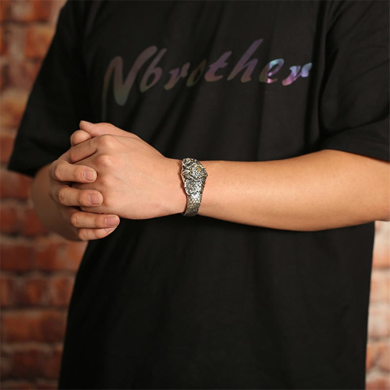 Buddha Stones Tibetan Garuda Bird Wisdom Protection Bracelet Bangle Bracelet Bangle BS 8