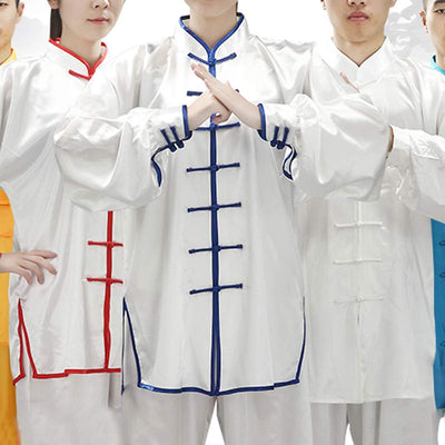Foviel Simple Pattern Meditation Prayer Spiritual Zen Tai Chi Qigong Practice Unisex Clothing Set