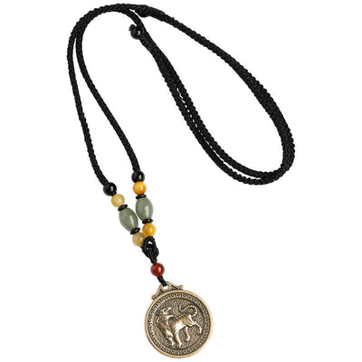 12 Chinese Zodiac Blessing Wealth Fortune Necklace Pendant Necklaces & Pendants BS 15