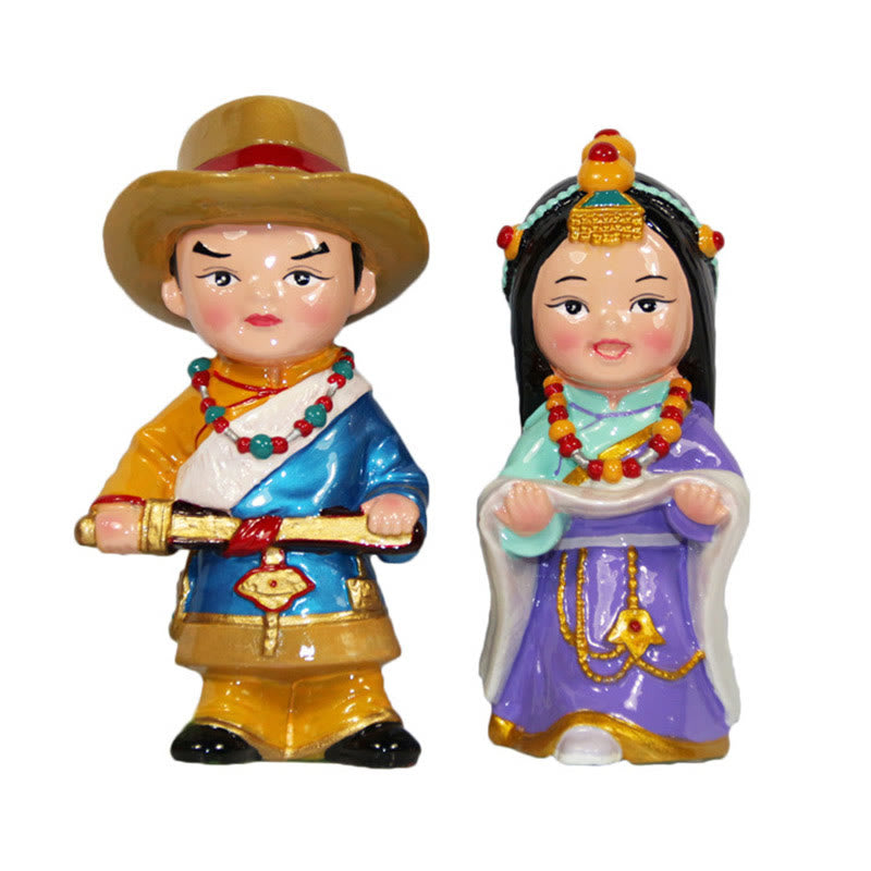 Buddha Stones Hand Painted Tibetan Figures Creative Home Office Car Decoration Ornament Desk Decoration BS 9