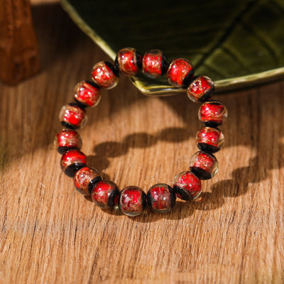 Buddha Stones Tibetan Classic Liuli Glass Bead Luck Wealth Bracelet - image 4