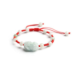 Bracelet porte-bonheur Pixiu en jade naturel Foviel