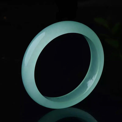 Buddha Stones Natural Jade Luck Healing Prosperity Bangle Bracelet Bracelet Bangle BS 11