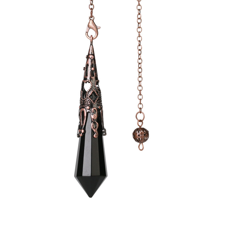 Buddha Stones Natural Tiger's Eye Stone Healing Necklace Necklaces & Pendants BS Black Onyx