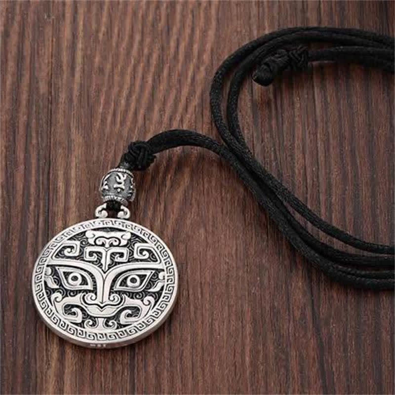 Buddha Stones Lucky FengShui Mythological Creature Taotie Wealth Necklace Pendant Necklaces & Pendants BS 4