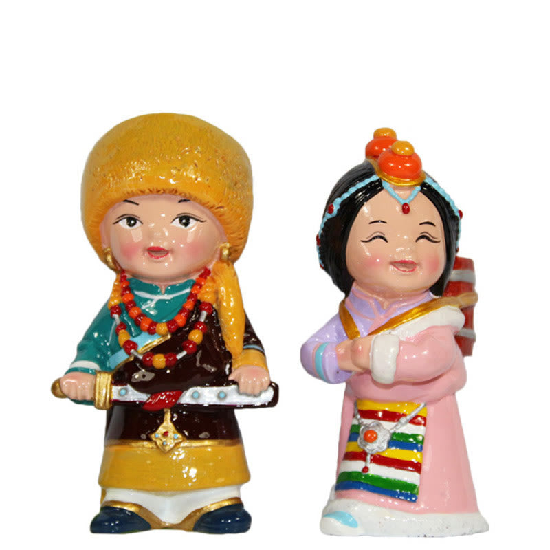 Buddha Stones Hand Painted Tibetan Figures Creative Home Office Car Decoration Ornament Desk Decoration BS 3