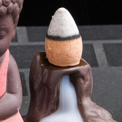 Buddha Stones  Backflow Smoke Fountain Ceramic Blessing Incense Burner Decoration Decorations Incense Burner BS 5