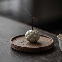 Buddha Stones Mini Lotus Flower Meditation Ceramic Stick Small Incense Burner Decoration Incense Burner BS 3.5*3cm