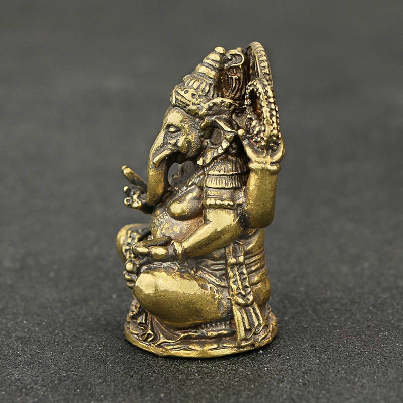 Buddha Stones Ganesh Ganpati Elephant Statue Wealth Home Decor Decorations BS 3