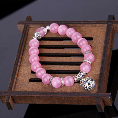 Bracelet porte-bonheur œil de chat tibétain Foviel