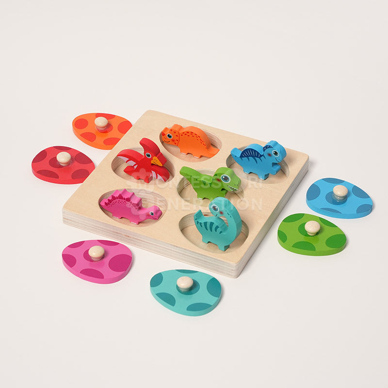 Fidtoy Dino Hatch and Match Puzzle for Toddlers 2+