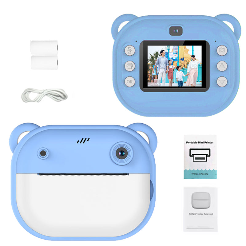Fidtoy Kids Instant Print Camera 1080P Toddler Camera with 32GB Card
