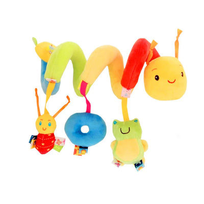 Fidtoy Baby Spiral Stroller Toy – Sensory Plush Hanging Activity for 0-12 Months