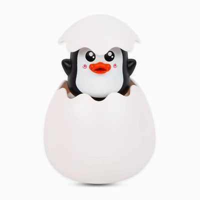 Fidtoy Penguin Hatching Bath Toy for Toddlers – Interactive Egg Water Spray Bath Toy