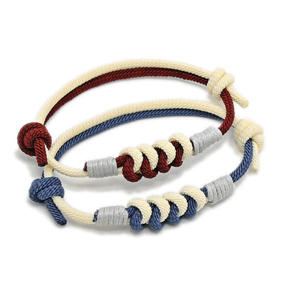 Buddha Stones Simple Design King Kong Knot Strength Braid String Bracelet Bracelet BS 16