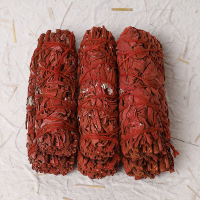 Buddha Stones Dragon's Blood Sage Smudge Stick for Home Negative Energy Cleansing Incense Healing Meditation Rituals Incense BS 6 Stick (10.1cm/Stick