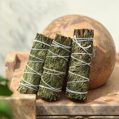 Buddha Stones Cedar Smudge Stick for Home Cleansing Incense Meditation and Rituals Cedar Sticks Incense Wands Incense BS 2