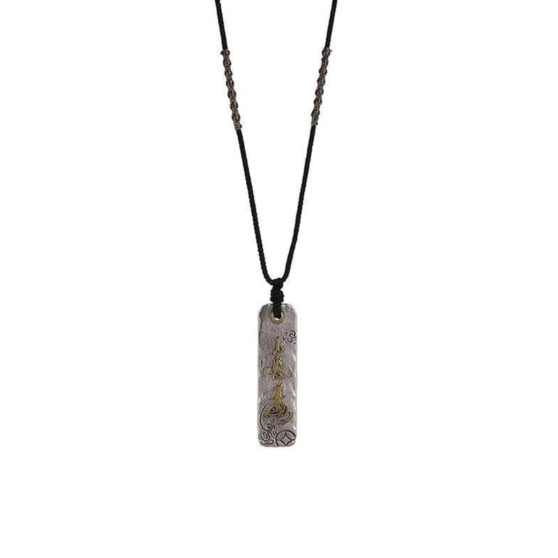 Buddha Stones Making A Fortune Chinese Character Copper Coin Wealth Necklace Pendant - image 9