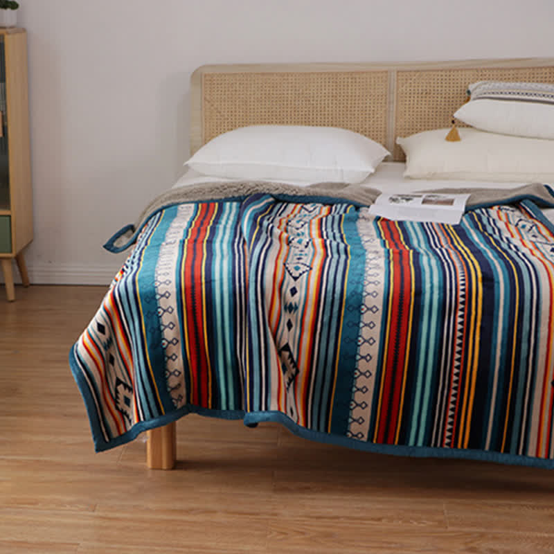 Buddha Stones Geometric Warm Soft Bed Throw Blanket Blanket BS 15