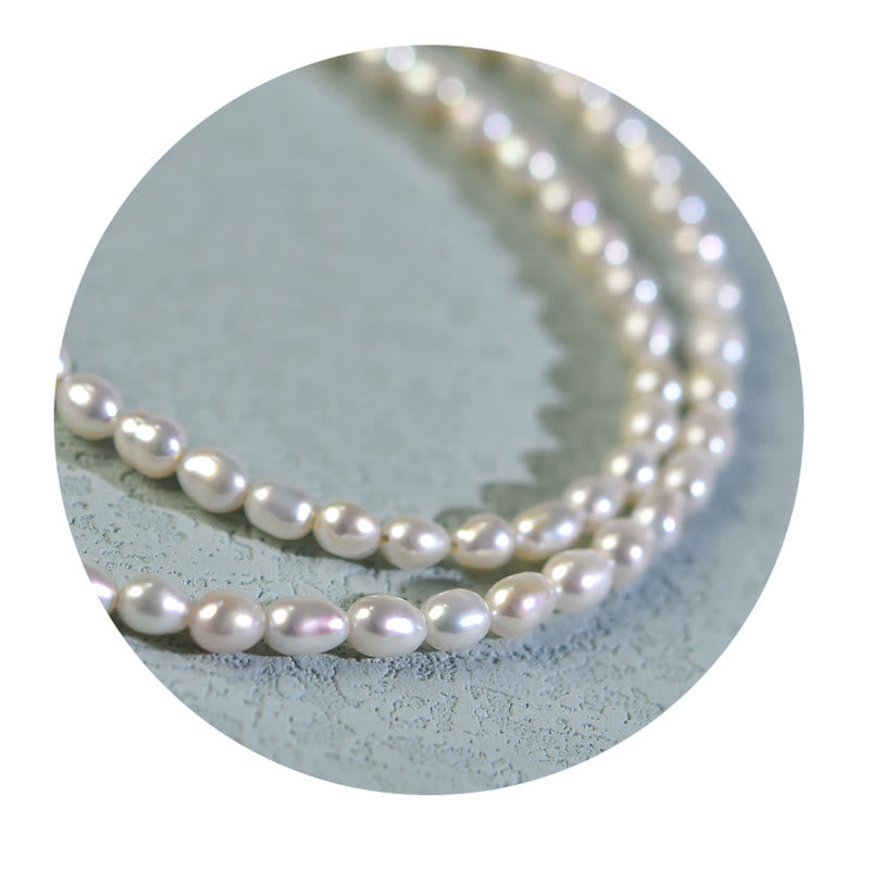 Buddha Stones 925 Sterling Silver Natural Pearl Larimar Sincerity Necklace Pendant Necklaces & Pendants BS 7