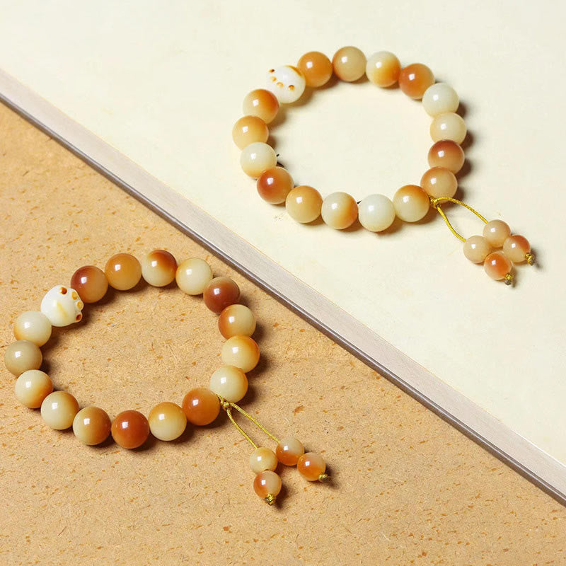 Buddha Stones Natural Bodhi Seed Lovely Paw Claw Peace Wisdom Bracelet Bracelet BS 4