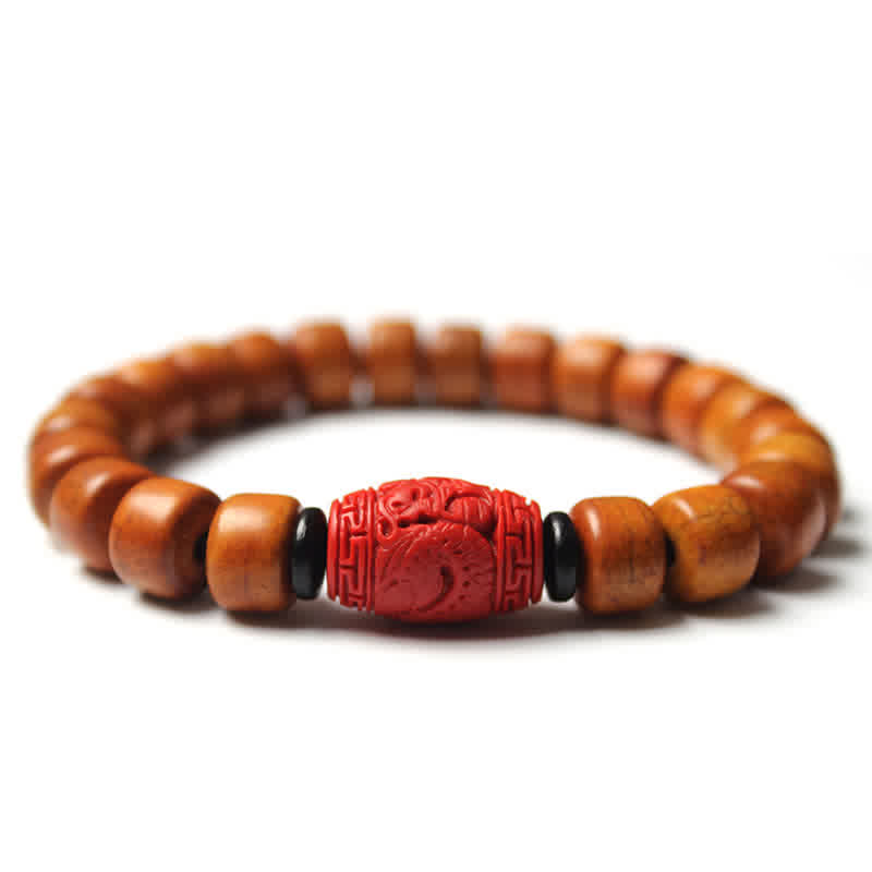 Foviel Tibetan Bone Beads Om Mani Padme Hum Strength Bracelet