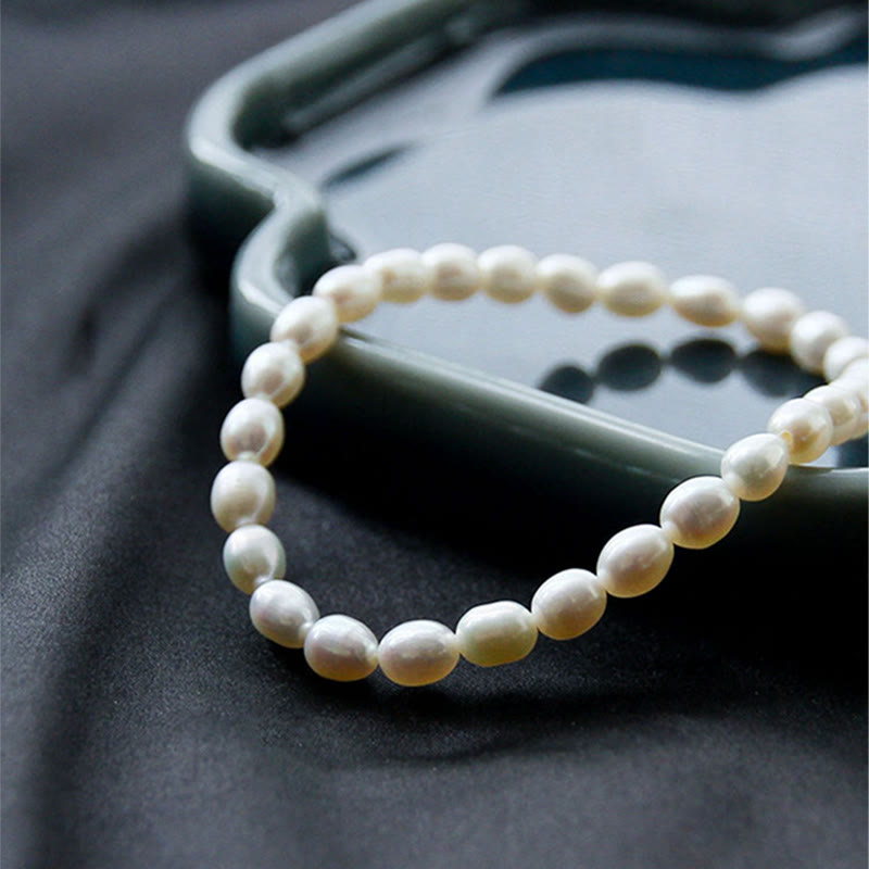 Buddha Stones Natural Pearl Healing Beaded Bracelet Bracelet BS 8