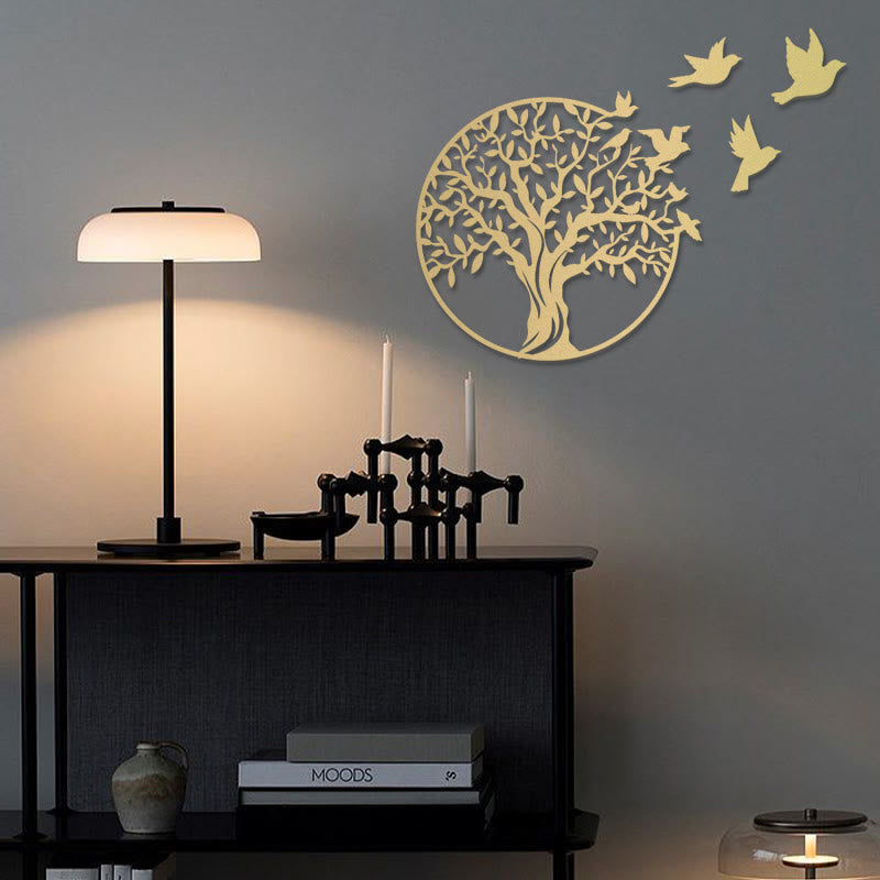 Buddha Stones Tree of Life Birds Sign Housewarming Gift Unity Wall Art Wall Art BS 5