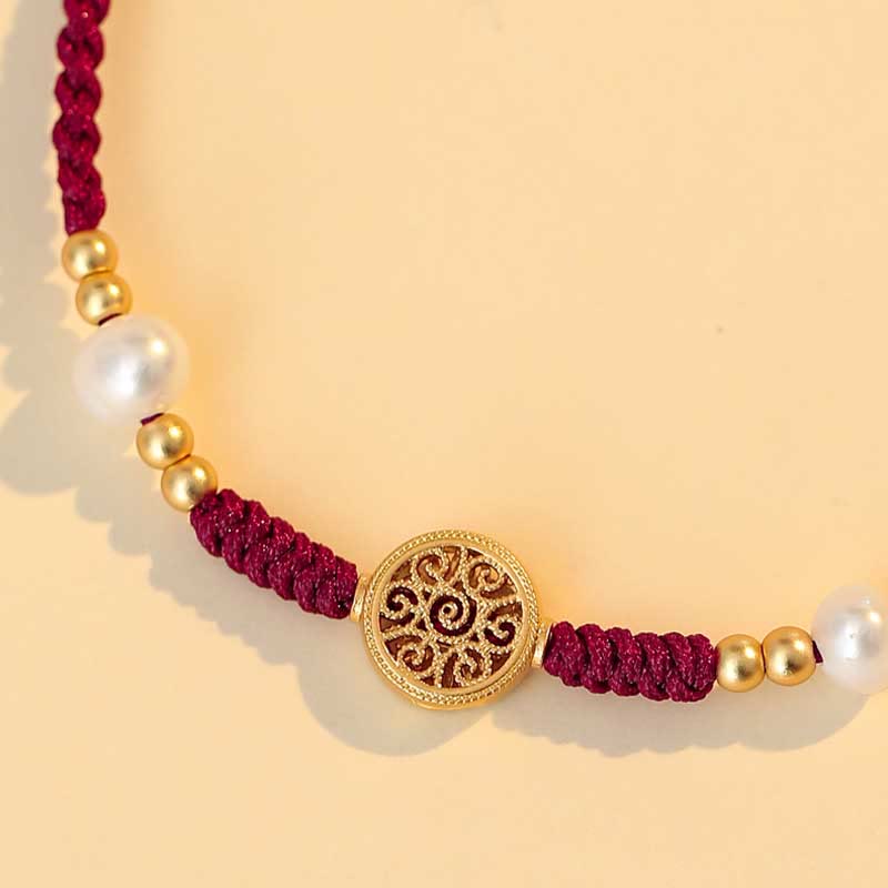 Buddha Stones Copper Coin Fortune Tree Luck Strength Braided Bracelet Bracelet BS 12