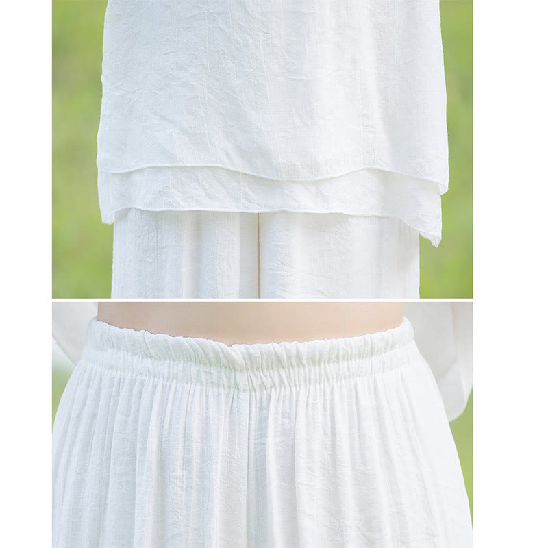 Ensemble de vêtements pour femme pour la pratique matinale : Tai Chi, méditation, prière, zen et spiritualité