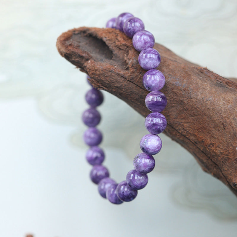 Buddha Stones Amethyst Crystal Positive Transformation Bracelet Bracelet BS 5