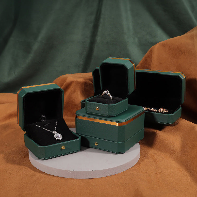 Buddha Stones Jewelry Storage Box PU Leather Gift Box - image 7