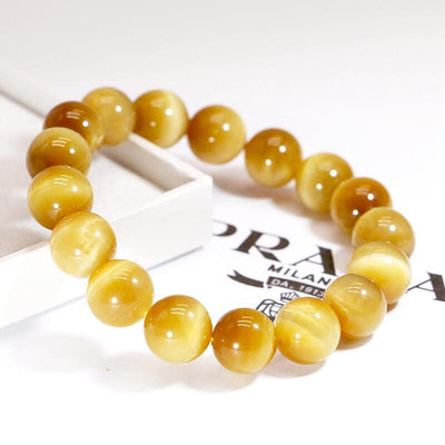 Buddha Stones  Anxiety Stress Healing Crystal Tiger Eye Bead Bracelet Bracelet BS 3