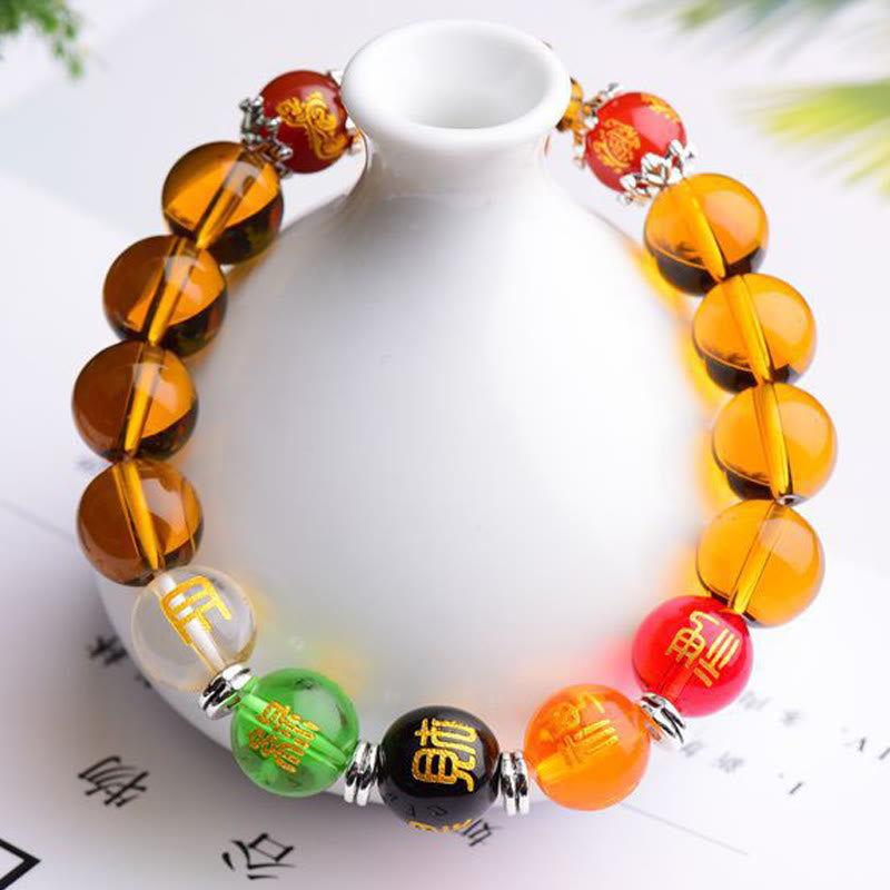 Buddha Stones Natural Citrine Fortune Happiness Bracelet Bracelet BS 5