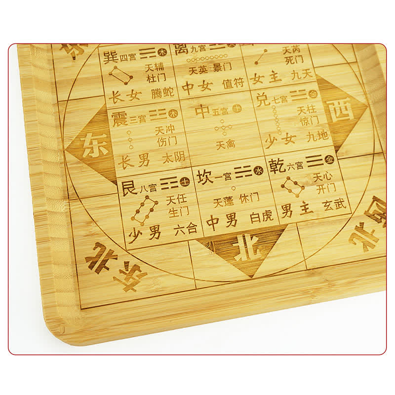 Buddha Stones Feng Shui Bamboo Bagua Map Harmony Energy Map Bagua Map BS 16