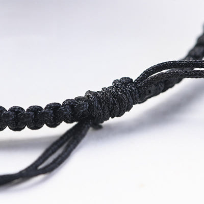 Foviel Kleine Blatt rot Sandelholz Ebenholz Holz niedlich Katze Kopf ruhig Schutz geflochten Armband